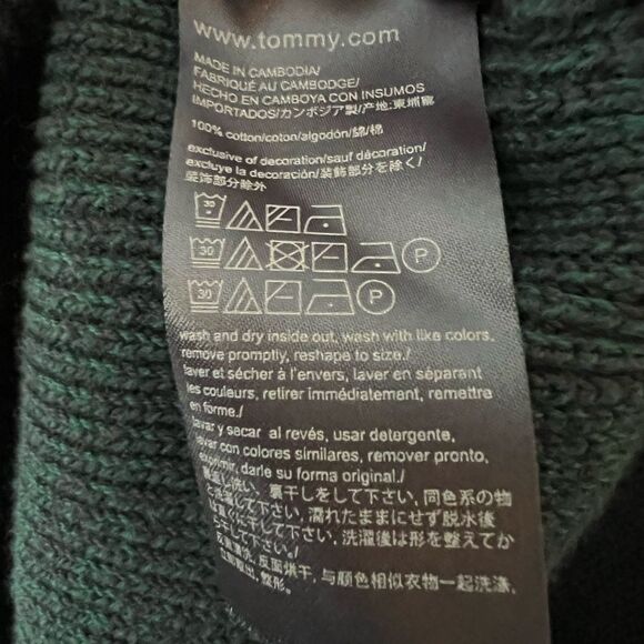 Tommy Hilfiger green crewneck men’s sweater size large - Picture 8 of 12